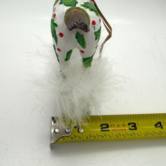 Vtg Patience Brewster Dash Away Vixen Reindeer Ornament w/ Box Feather Trim 7 in - Picture 15 of 15